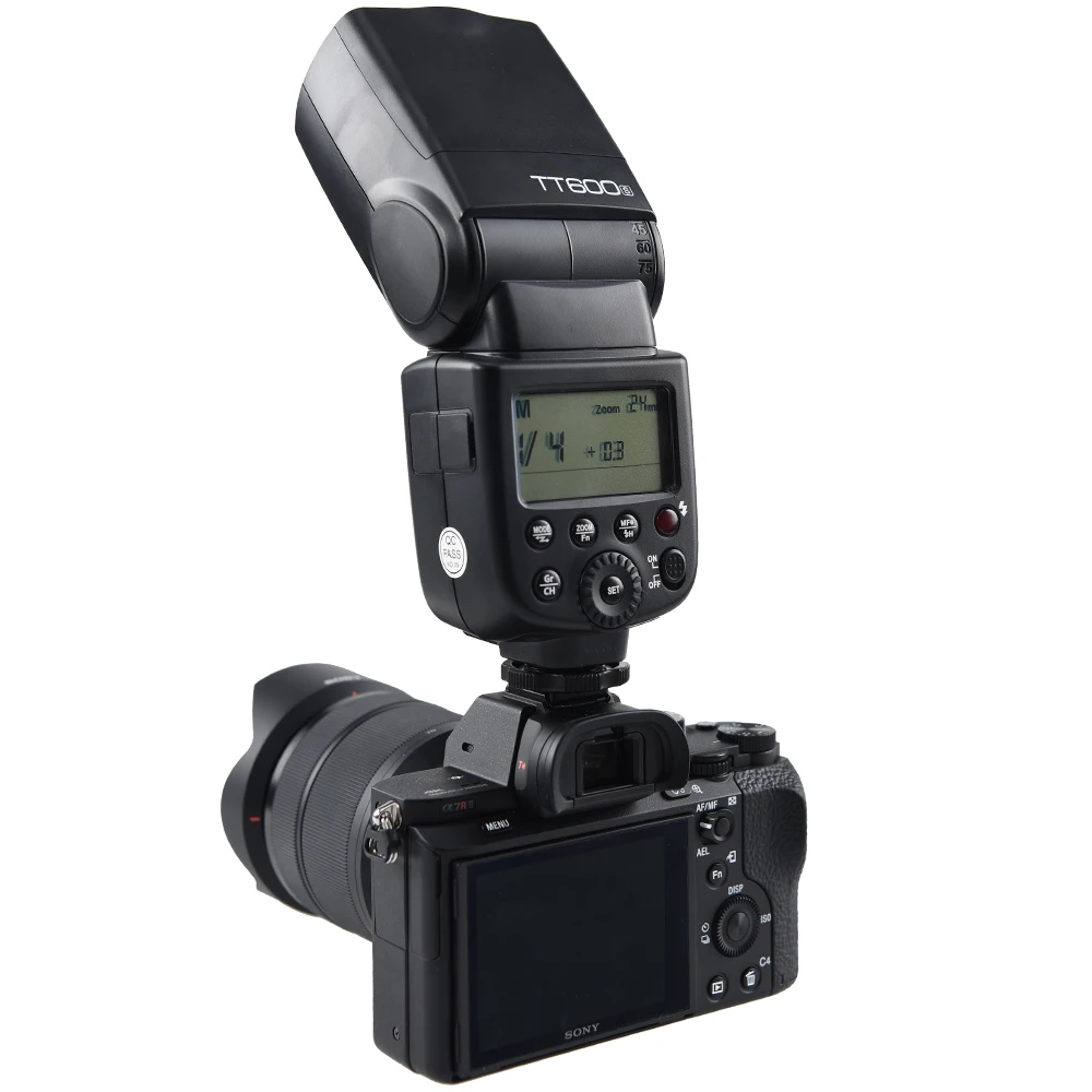 

TT600 flash Speedlite adopts Godox X system with built-in 2.4G wireless transmission