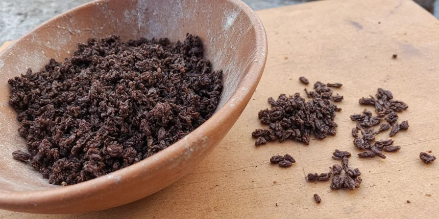 Traditional preparation of mole sauce using dried chilies