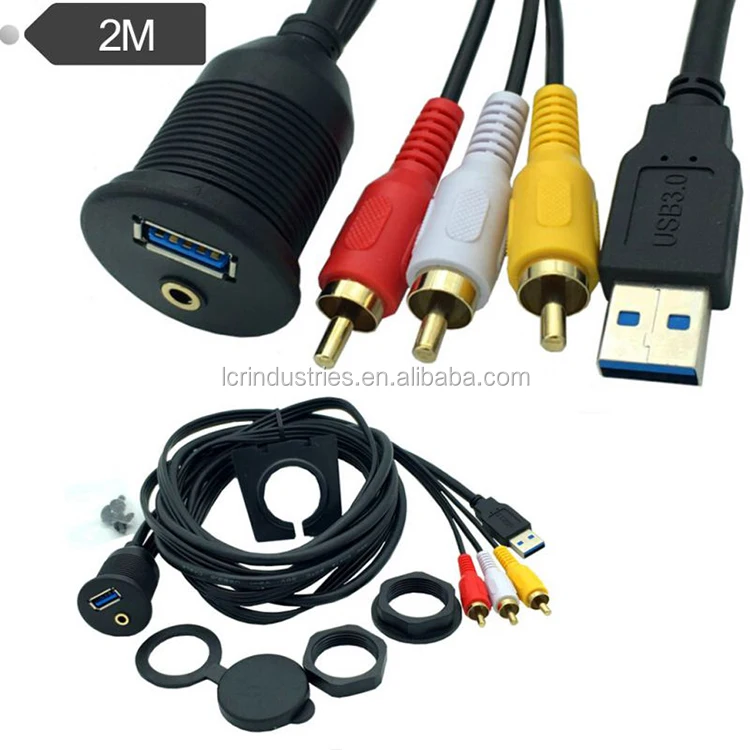 Aux to 3rca Female Cable