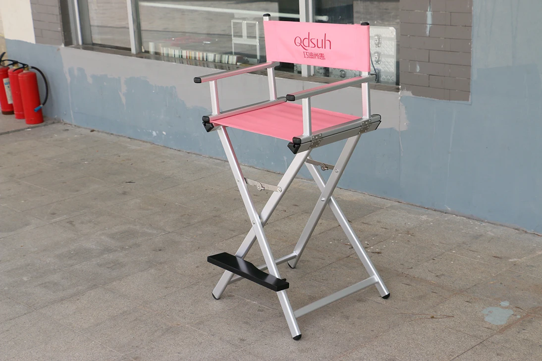 Portable Nylon Fabric Folding Salon Furniture Hairdresser Chair Beauty