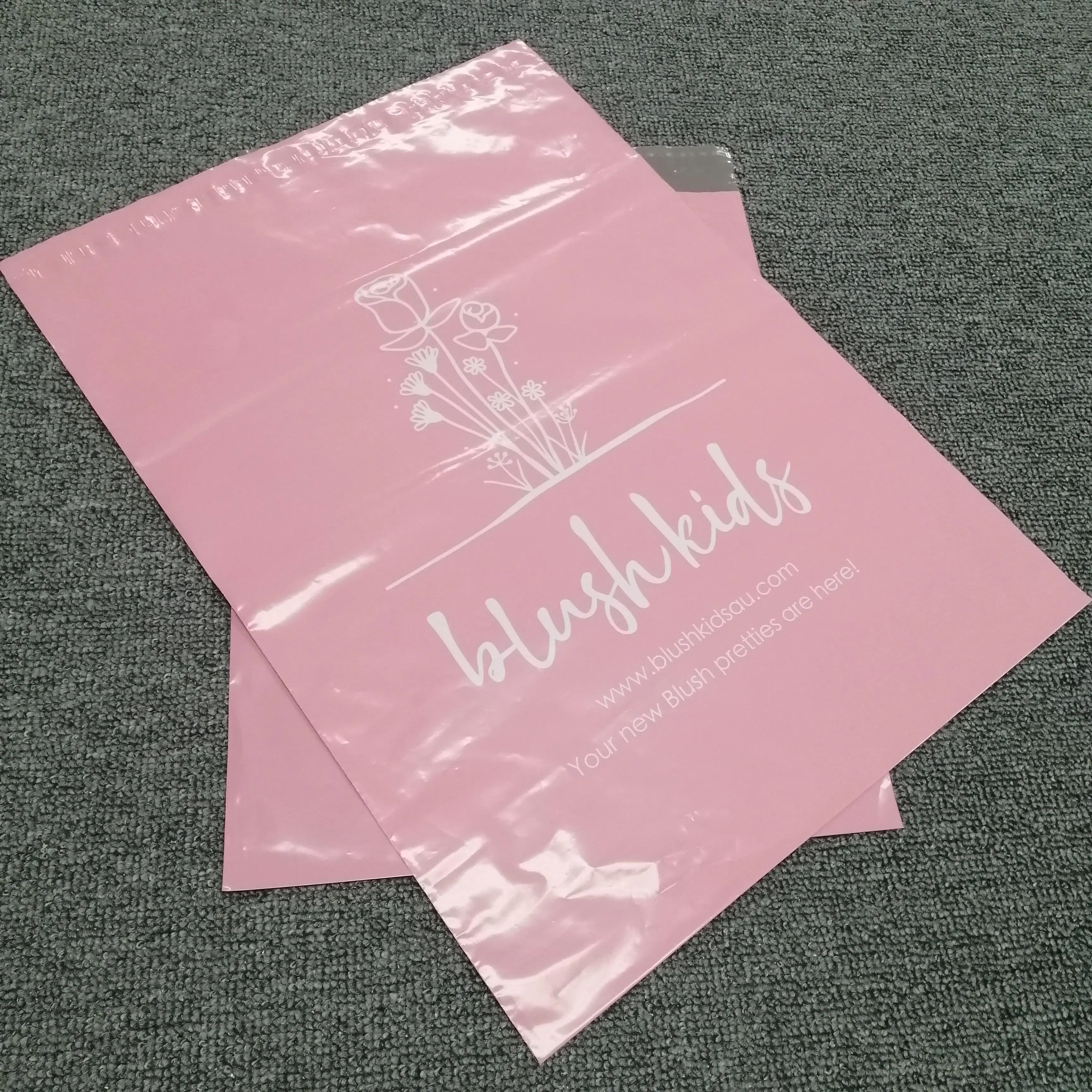 
Custom white clothing packaging plastic courier mailing mailer shipping envelopes biodegradable poly bag 