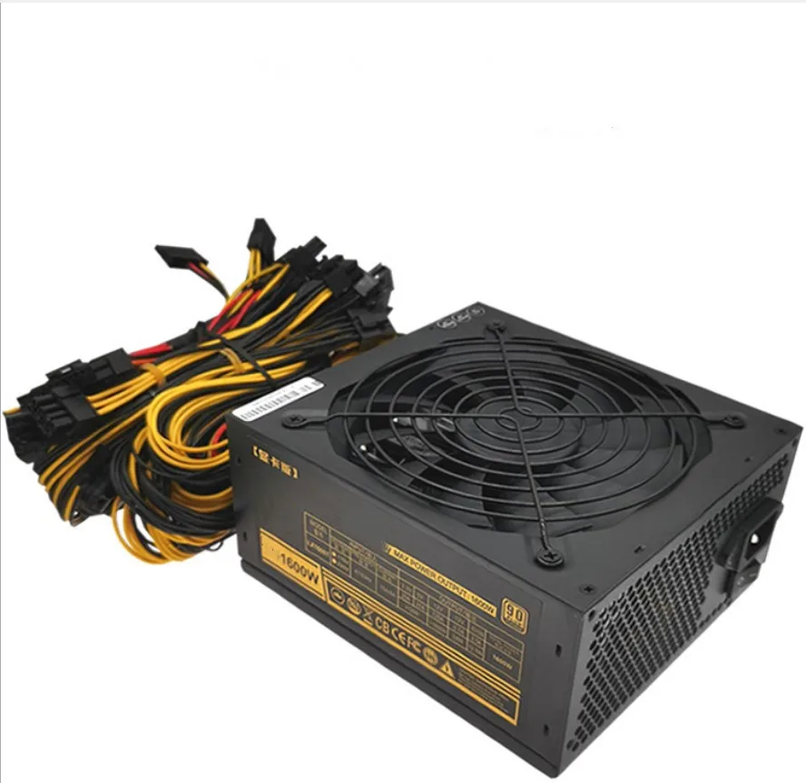 

Hot Selling ATX 1600W 1800W 2000W 3600W 90PLUS Gold PSU PC Power Supply Support 6 GPU 8 GPU