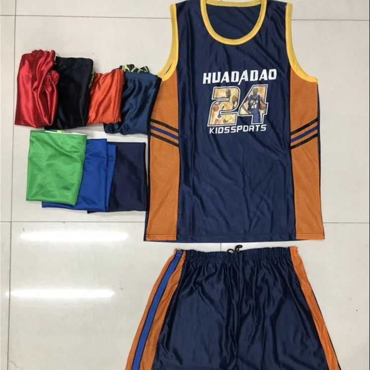

2.35 USD BT137 Wholesale High quality Hot selling children teenager basketball suit gym sport wear for 7-12 years old kids boy, Mix color same as picture