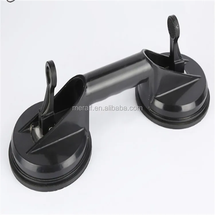 High quality double cup Rubber Sucker Vacuum glass suction lifter for stone