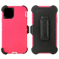 

Free Sample 4 Layer Armor Defender Mobile Phone Case Cover With Belt Clip For IPhone 11 pro max 6.5