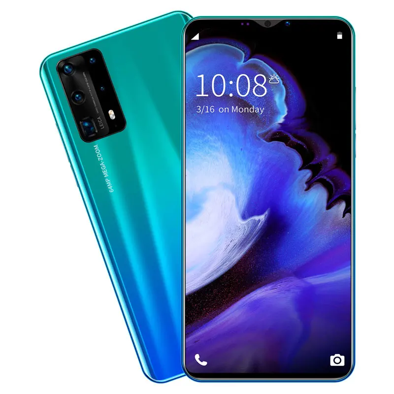 

Free shipping Android Smart Phone 5.8 inch Custom Mobile Phones P40PRO smartphone, Multi color option
