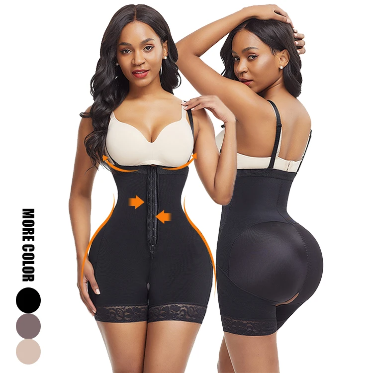 

New Fashion Slimming Body Shaper Butt Lifter Tummy Control Shorts Full Body Shaper, Black, nude,brown