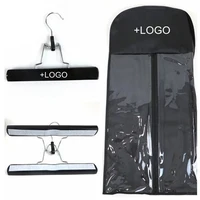 

PVC Dust Bag For Packing Human Hair Weft Non-woven Dust-proof Organizer Hair Extension Packaging Bag With Hanger