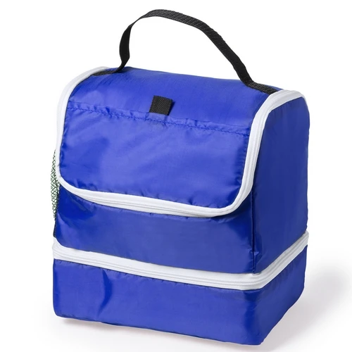 

Multi purpose durable cold storage bag 210d polyester large capacity food bag with two independent compartments and zipper