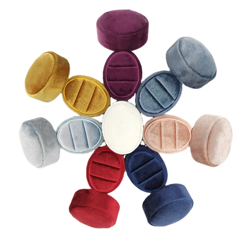 

Custom velvet ring box oval ring box vintage jewelry box packaging