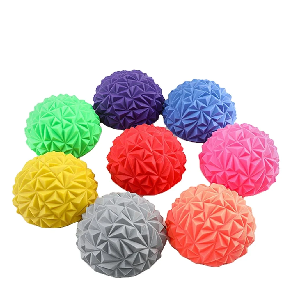 

Children Sense Training Yoga Half-ball Water Cube Diamond Pattern Pineapple Ball Foot Massage Ball, Pink, red, blue, grey, yellow, green, orange, rose red