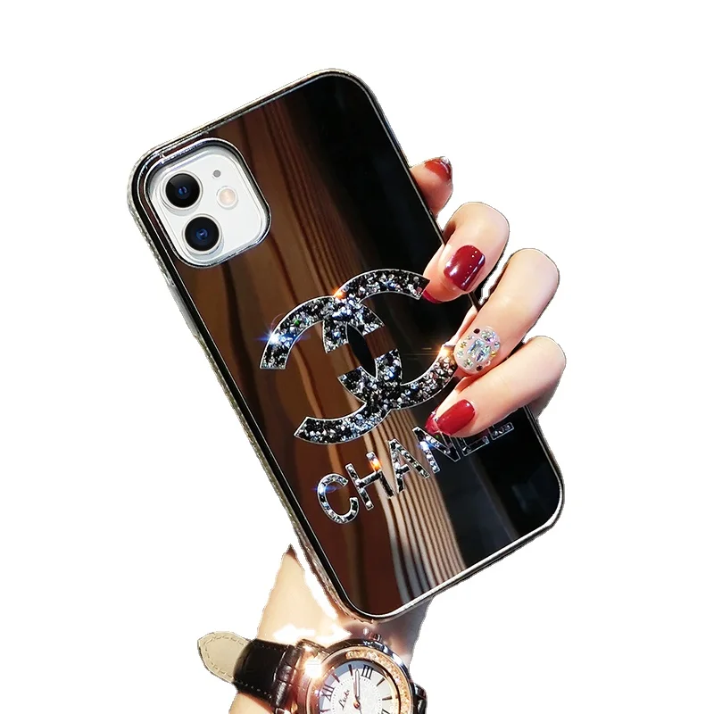 

Hot sale Luxury diamond phone case for iphone 11 case mirror protector mobile phone shell X XS high quality brand back cover