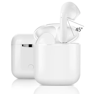 TWS earbuds with power bank charging box, mini sports twins pair i7s i8 headphone i9 i10 mini wireless earphone