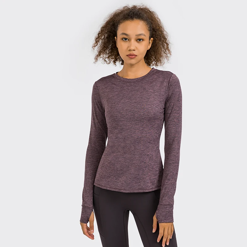 

Women Workout Gym Sports Tops Soft Breathable Stretch Fitness Shirt Yoga T Shirt, Black,gray,purple