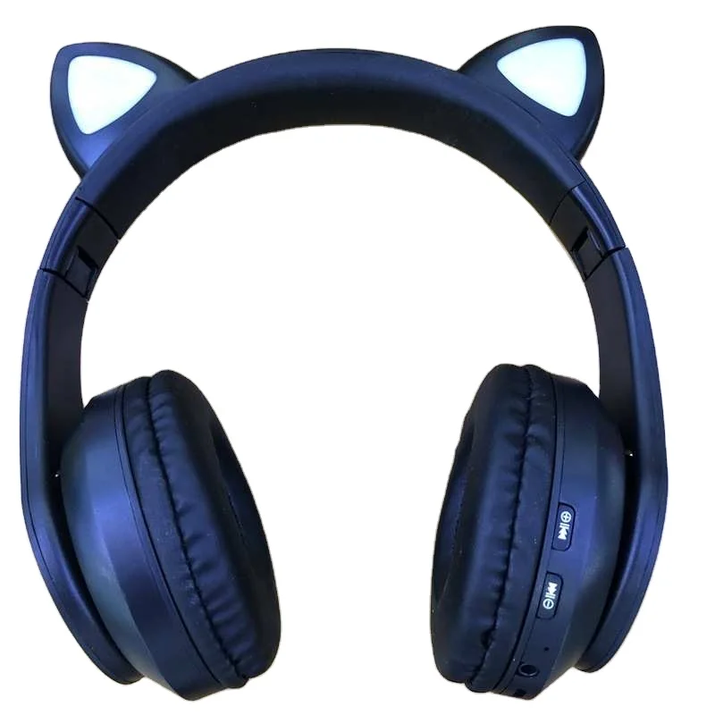 

New Product P39M Cat Ears Wireless Headset BT 5.0 LED Light Wireless Stereo Headphones
