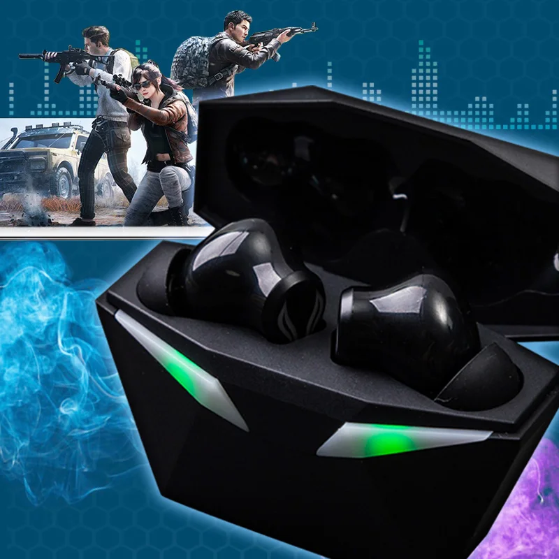 

2021 new gaming headset earphone earbuds with Microphone earphones wireless Audiophile Wireless blue tooth headphone