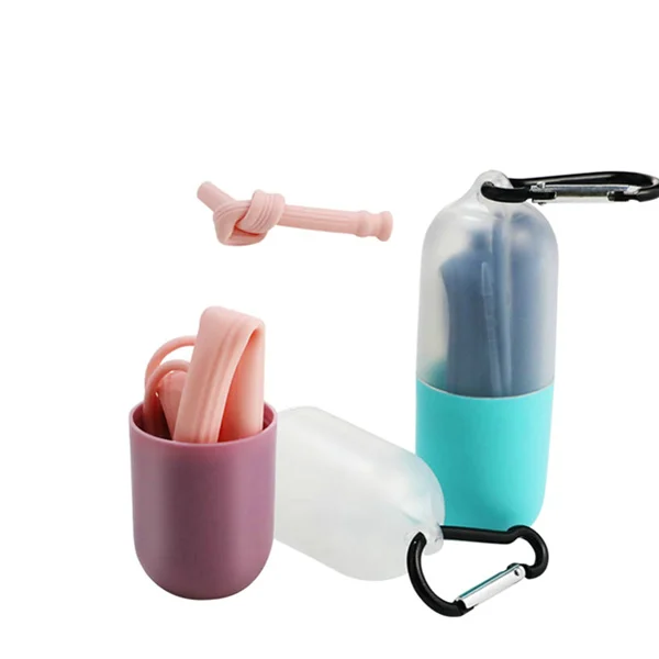 

2021 summer hot sale product eco friendly metal cafe reuseable plastic straw pink with decoration clear silicone straws, Pale green,pink,grey,white