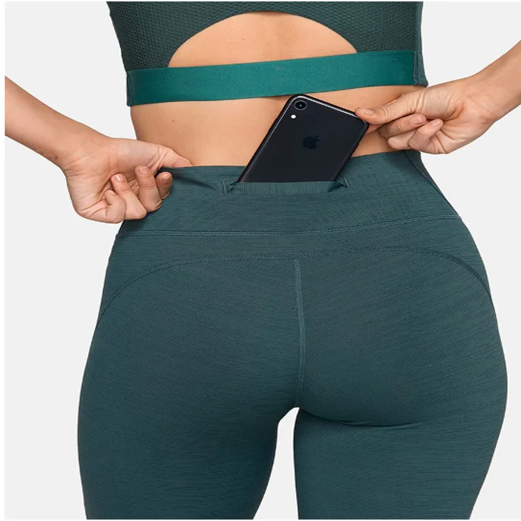 

new design Hands free waistband TechSweat 7/8 legging femme set with secure pocket