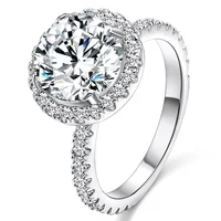 

Hot Sell zircon fashion ring 925 sterling silver jewelry rings for women