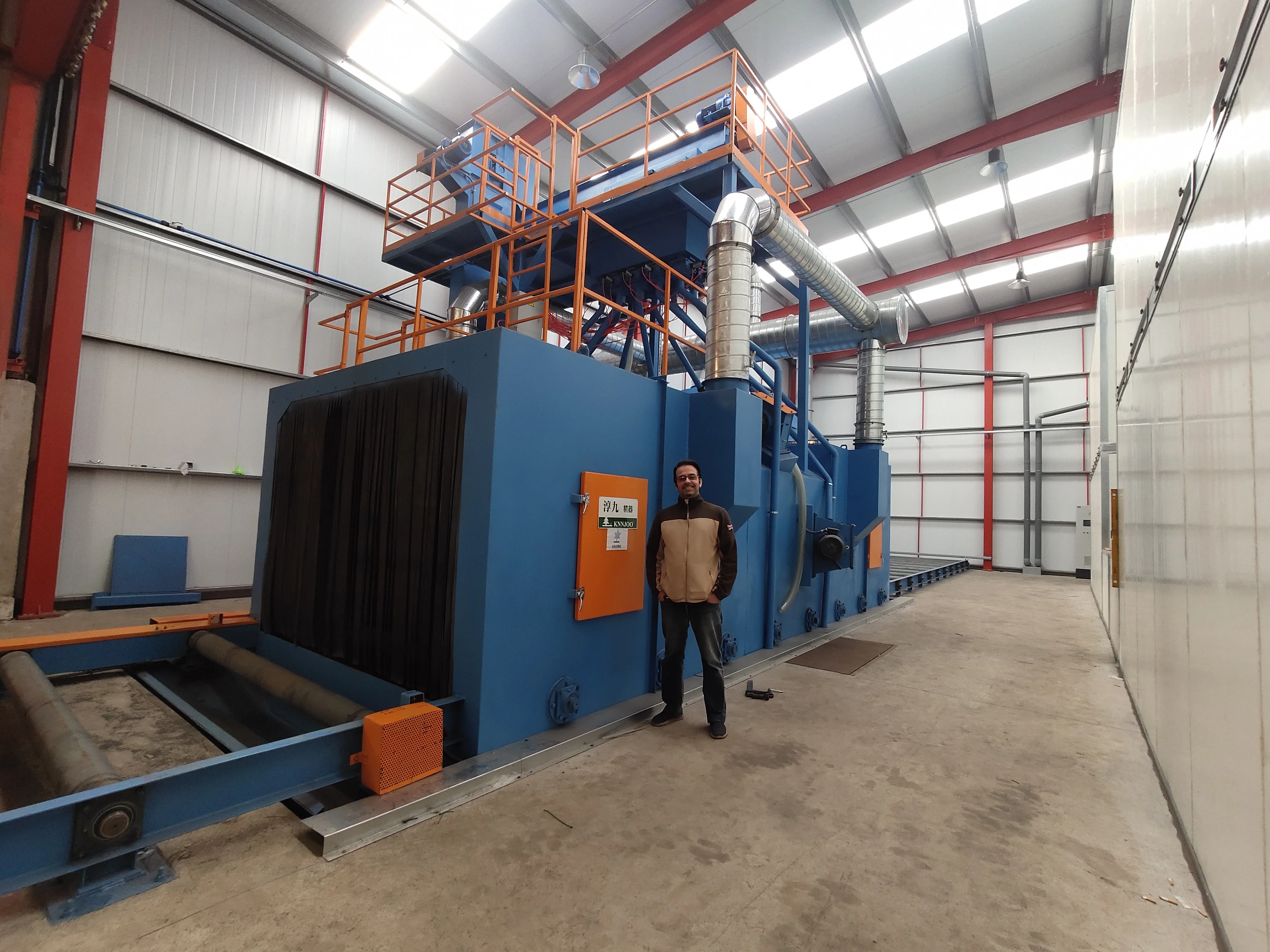 
KNNJOO h beam shot blasting machine 
