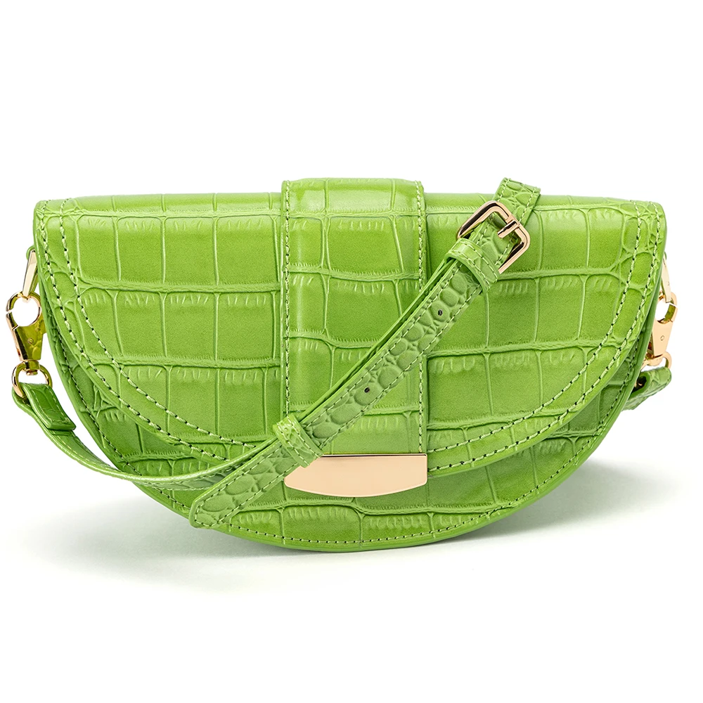 

women shoulder new designs purple crocodile leather hot sale chains suka trendy name brand ladies crossbody purses and handbags, Green/purple