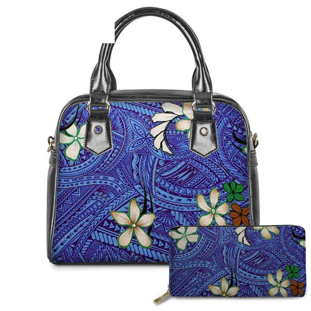 

Floral Polynesian Style Custom Handbags For Ladies Fashionable Pu LeatherBag Handbags Small Cheap Women Handbags, Accept custom made