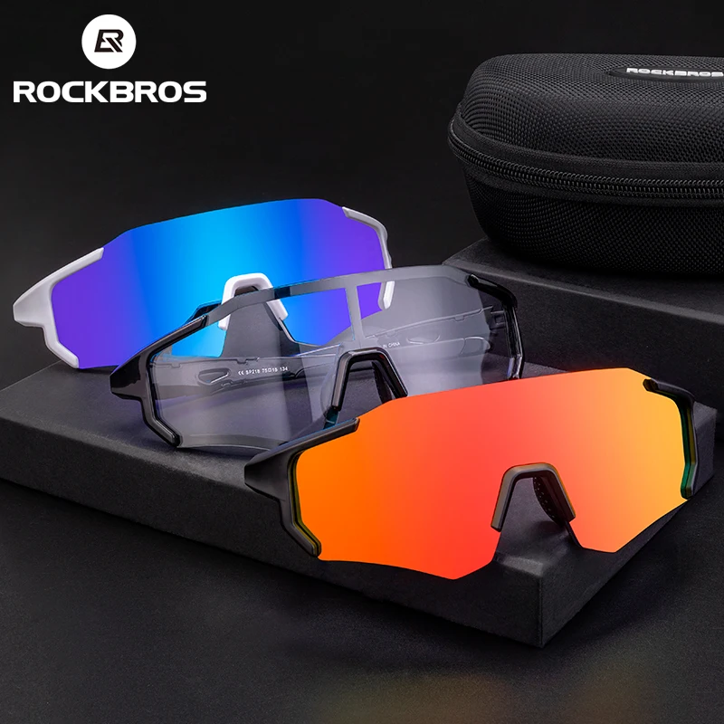 

ROCKBROS Outdoor Cycling Polarized Glasses UV Protection Transparent Photochromic Sport Eyeglasses Bicycle Eyewear