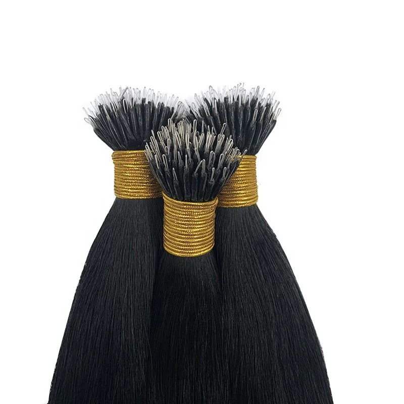 

Wholesale High Quality Double Drawn Nano Bead Ring Hair Extensions