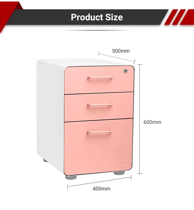 Amazon Hot Sale Small Round Corner Steel Pink Mobile Office Hanging Document Storage 3 Metal Drawer Pedestal Filing Cabinet Buy Mobile File Storage Cabinet Movable File Cabinet With Wheels 3 Drawer Mobile