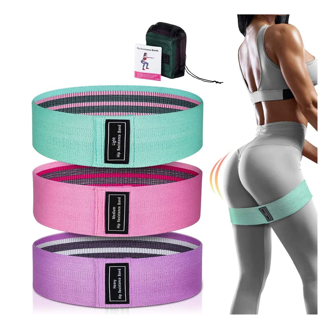 

Ejercicio Bandas De Resistencia Gym Booty Bands Hip Circle Workout Elastic Exercise Bands Fitness Fabric Resistance Bands Set, As picture