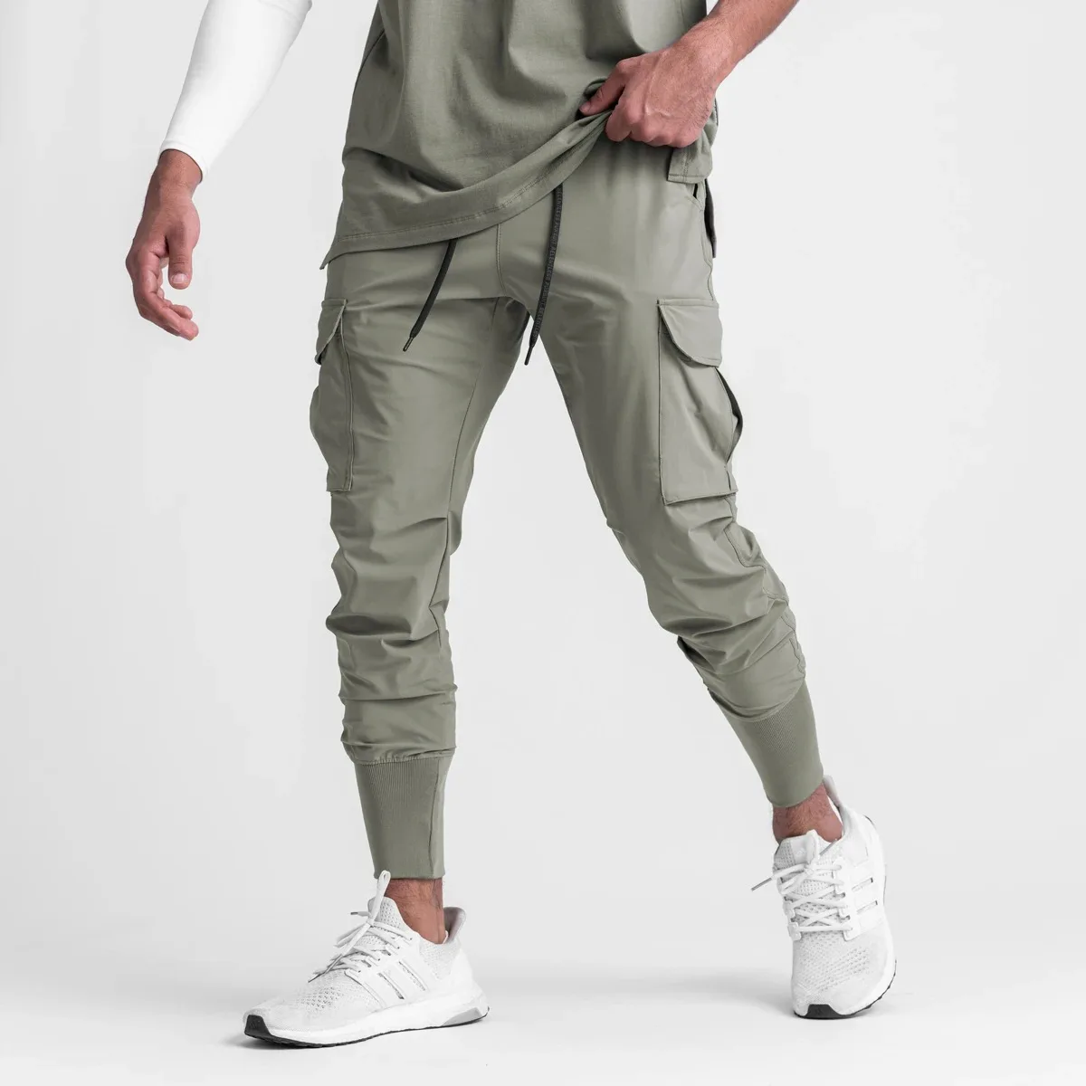 

Plus Size Custom Logo men's pants & trousers Soild Joggers Workout Gym Fitness Running Sportswear Joggers Pants Trousers
