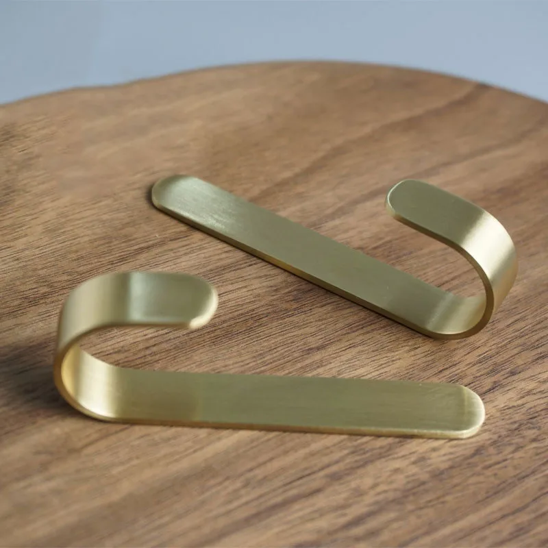 

Brass Wall Hooks Towel Hangers with Glue Bathroom Hook Coat Hooks Wall Decorative