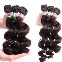 

Wholesale Loose Wave Synthetic Hair Extensions Hair Pieces Fiber Loose Wave Hair Bundles