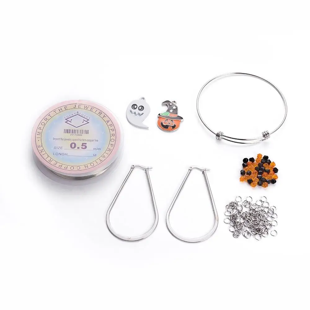 

PandaHall Halloween Theme 304 Stainless Steel DIY Jewelry Making Kits