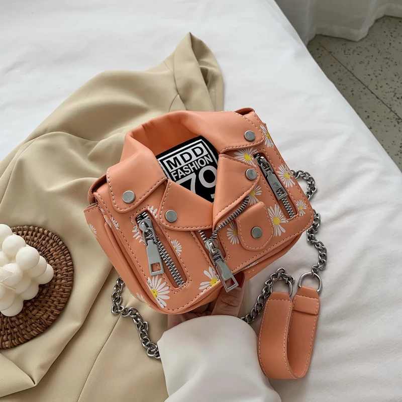 

2022 Custom Hot Selling Jacket Small Suit Chains Sling Shoulder Bag Trendy Lady Top Mini Women Crossbody Bag, As show or custom you like color