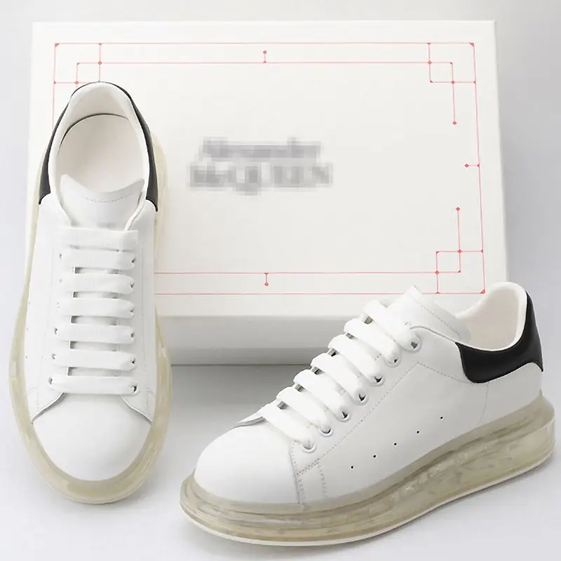 

Good Quality Airwalk Alexandra Mcqueen Sneakers Black An White Bottom unisex Luxury Sneakers Clasic Tenis Gussi Sign Large Size
