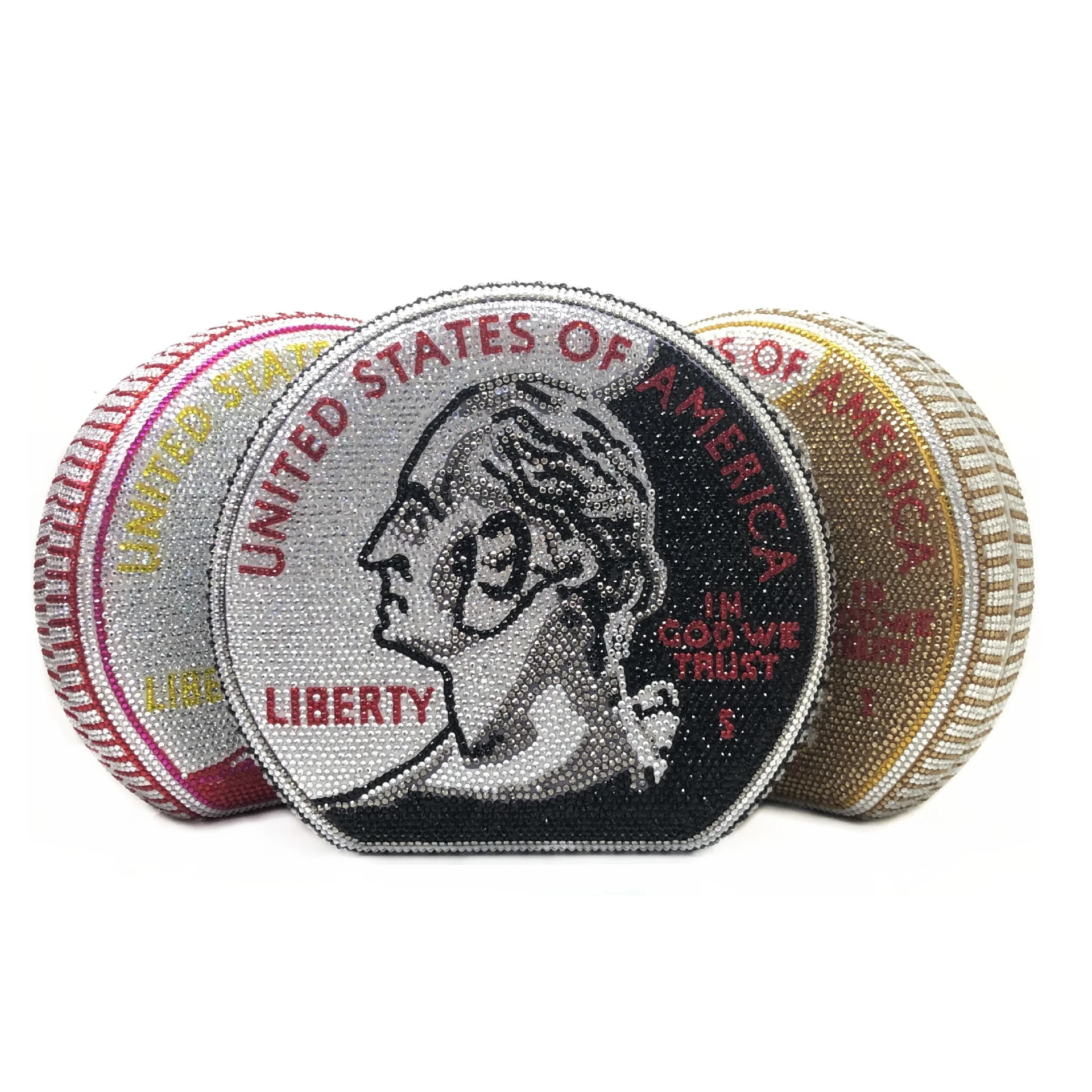 

2020 fashion Ladies Evening Bag Money USD Bag Dollar Design Luxury Diamond Party Wallet Clutch Bag