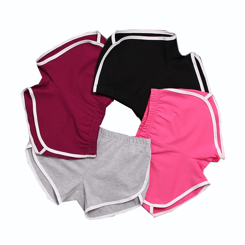 

Wholesale Cotton Plus Size Women Running Sports Tennis Jogging Pants Fitness Booty Gym Biker Shorts, 8colors