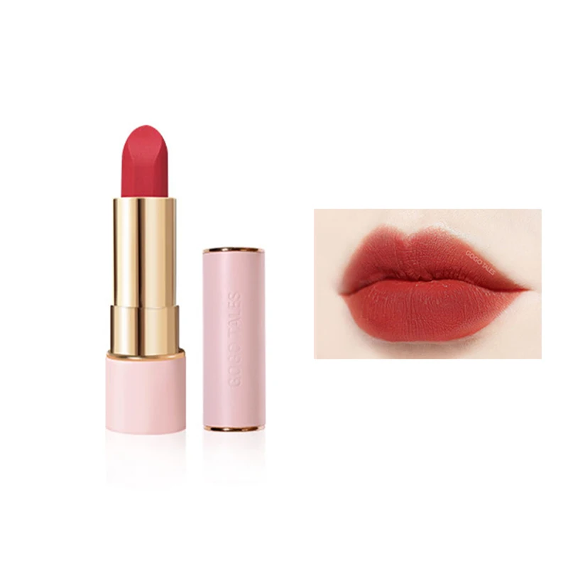 

GOGO TALES Romantic Beauty Wholesale High Quality Nude Lipstick Private Label Cosmetic Sexy Red Matte Creamy Waterproof Lipstick