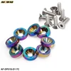 D1Spec 8PC M6 x 20MM Flush Bolt & Washer Engine Bay Dress Up Kit Bumper Headlight Hood Trunk USDM JDM AF-DP01S-D1-7C