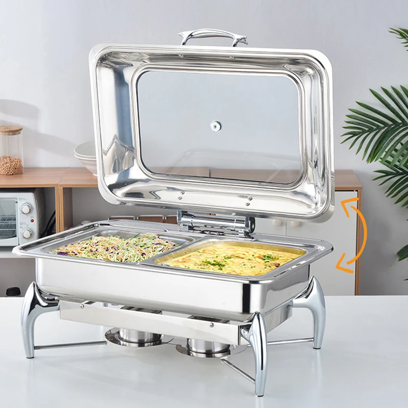 Lt228 Party Hotel Food Warmer Set Stainless Steel Serving Dishes With Glass Lid For Sale Buy