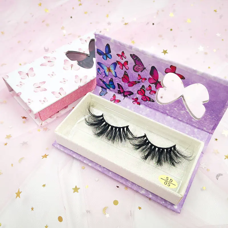 

Wholesale cosmetic eyelashes customize logo butterfly lash boxes wispy fluffy 25mm 3d mink eyelash 3d real mink eyelash