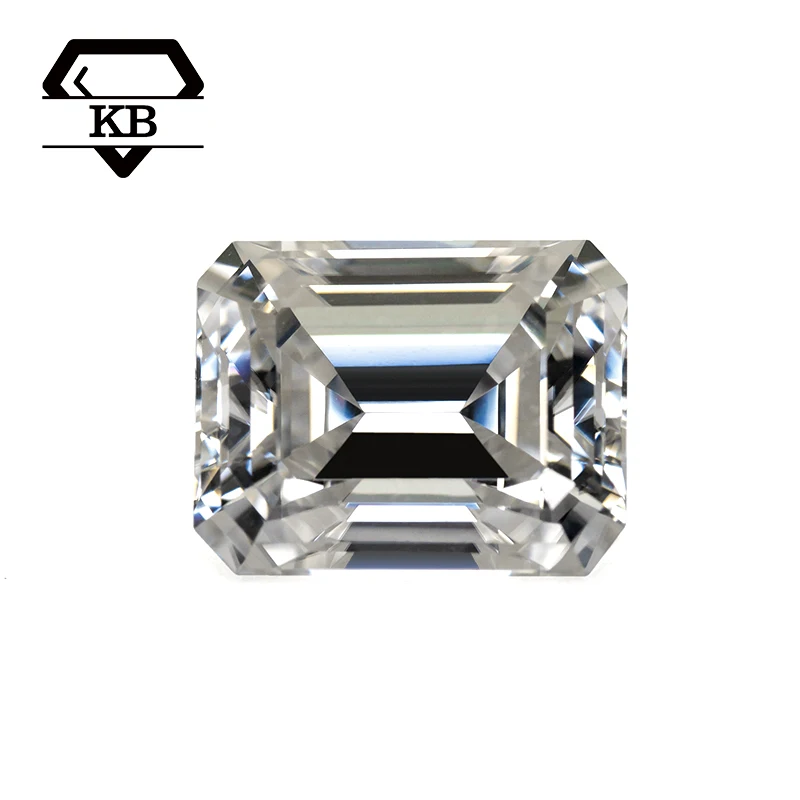 

GRA certificate emerald cut loose diamonds moissanite, D color