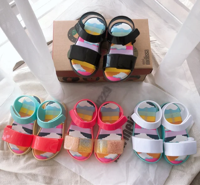 

2021 Summer Color Matching Thick Soft Sole Kids PVC Sandals