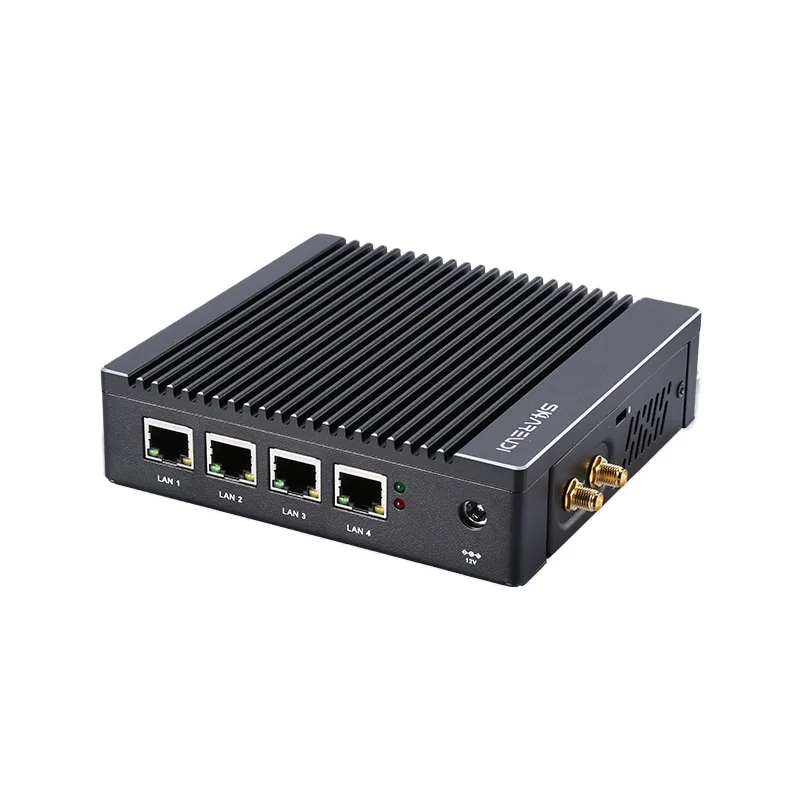 

Factory hardware firewall price fanless Mini PC Intel Pentium N3700 quad core Mini Desktop PC pfsense for network appliance