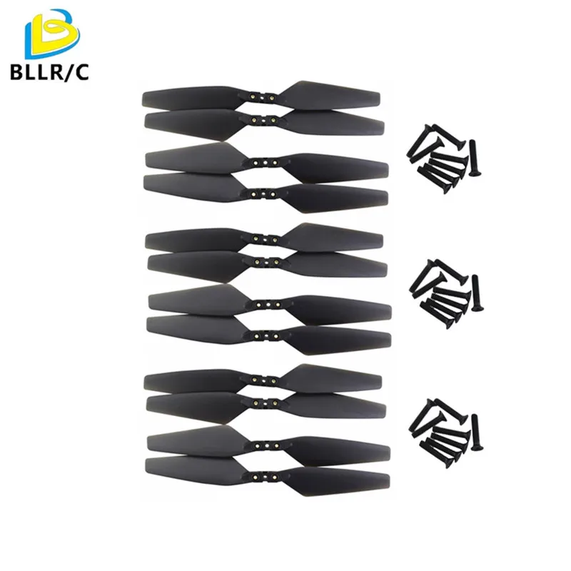 

12pcs Propeller for MJX Bugs 4W B4W EX3 D88 HS550 Folding Quadcopter Aircraft Blade Brushless Drone Accessories Black