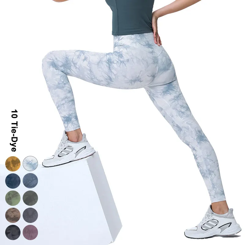 

Newest In Stock Women's Tie Dye Yoga Leggings High Waisted Fitness Gym Wear Pants With Pockets Inside Waistband