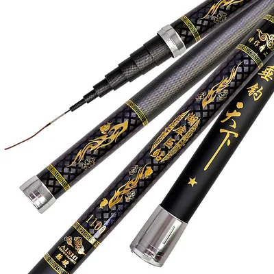 

High Carbon 8m 9m 10m 11m 12m 13m 14m 15m 16m Power Hand Pole Fishing Rod Ultrahard Superlight Strong Telescopic Pole Rod, Customized color