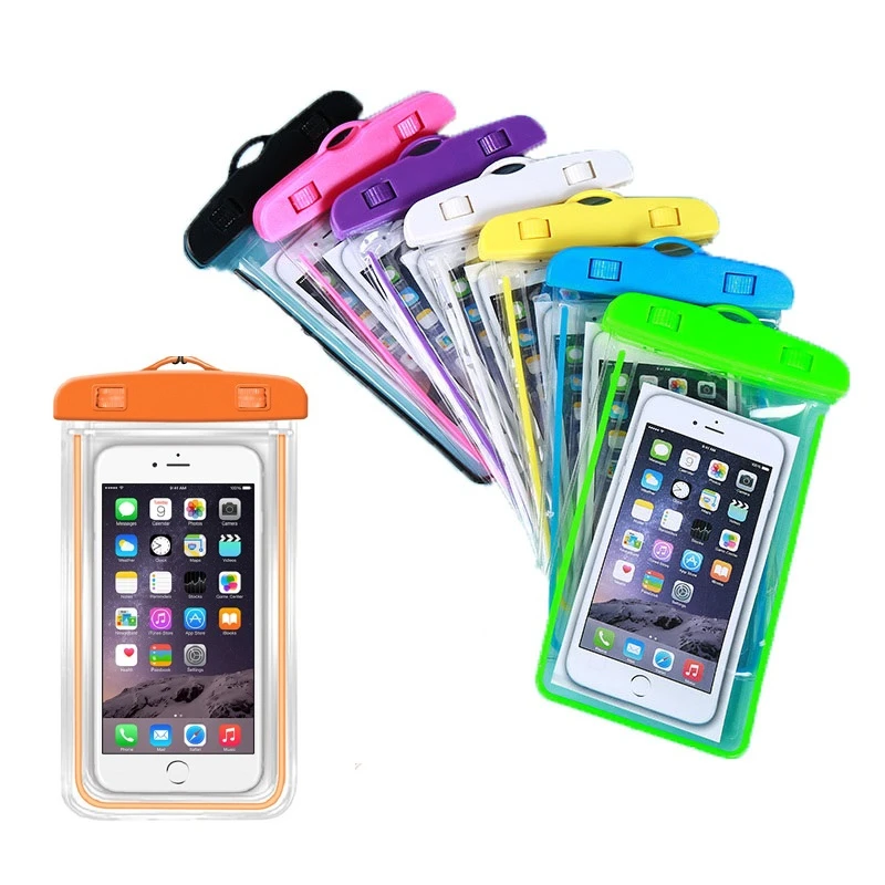 

swimming underwater universal floating ipx8 touch screen River phone pouch waterproof with lanyard