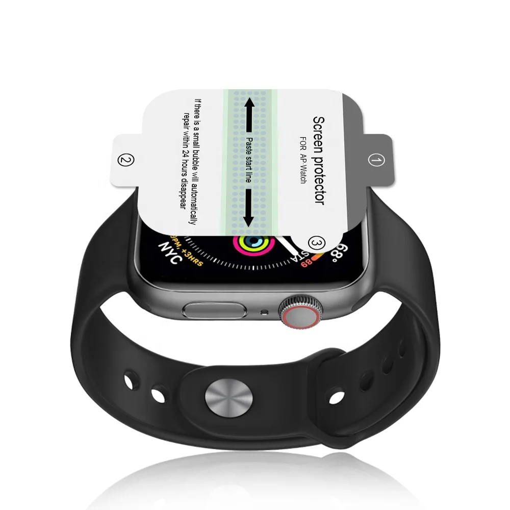 

3D Full Coverage Clear Wholesale Smart Watch Screen Protector 38mm 40mm 42mm 44mm Apple Watch Series 6 SE 5 4 3